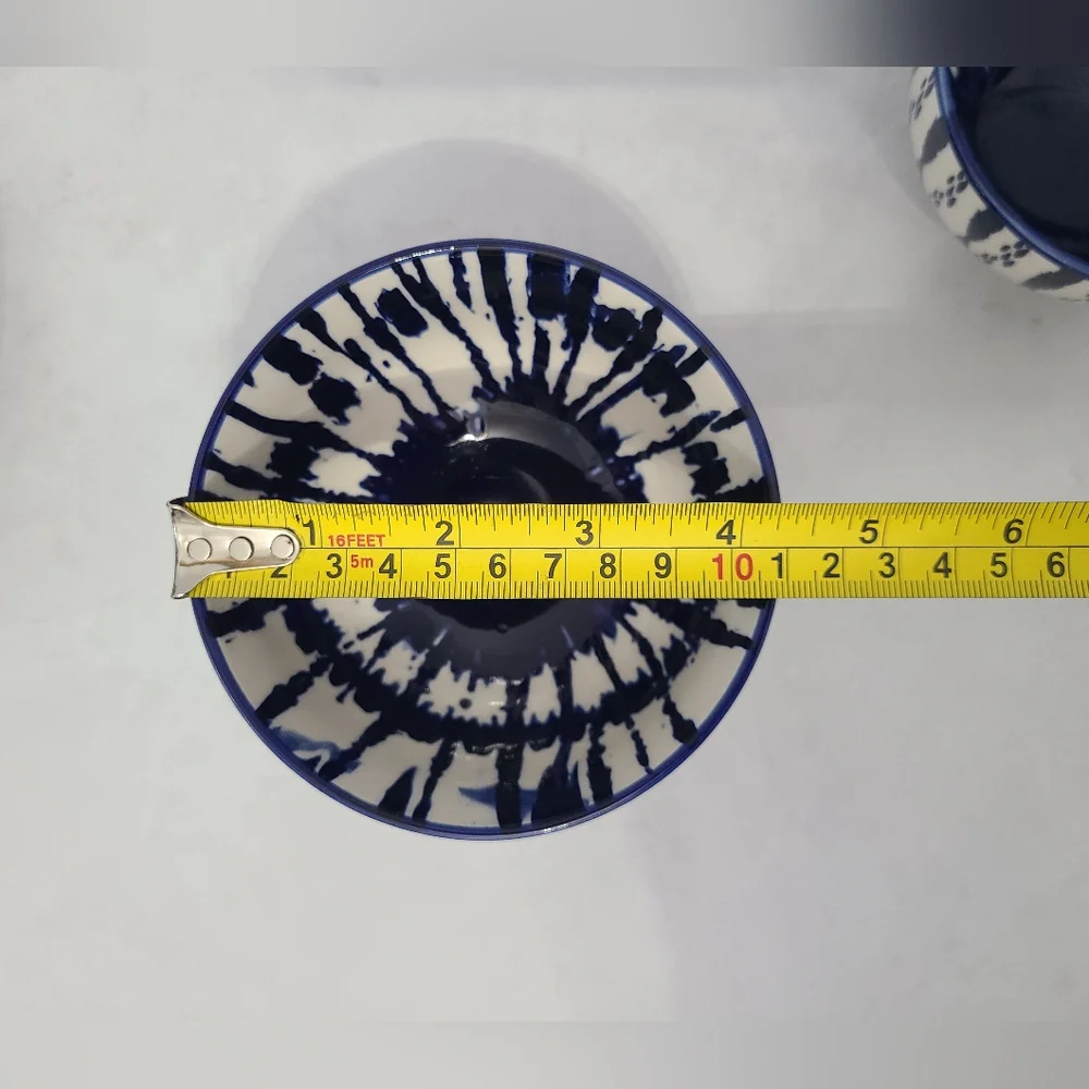 West Elm Indigo Tie-Dye Nesting Bowls (Set of 3)